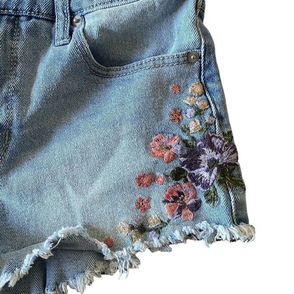 Mossimo High Rise Denim Shorts Sz 4/27 - Picture 2 of 7